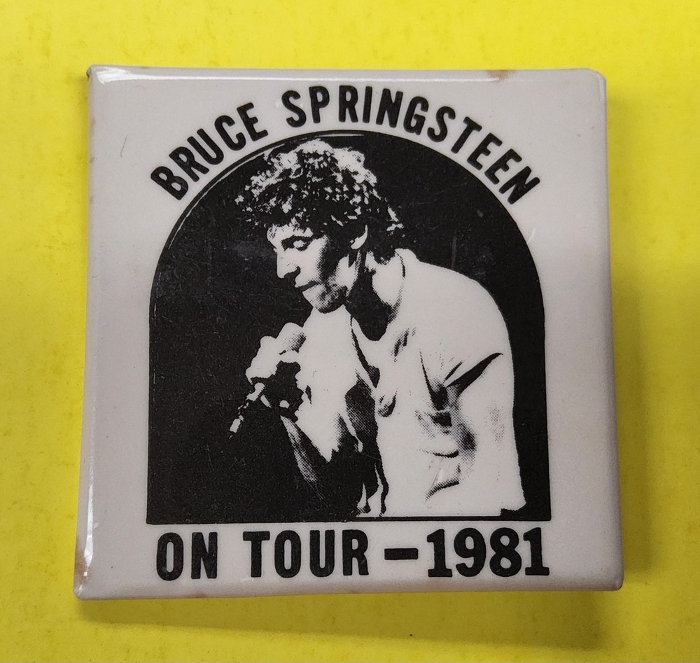 Bruce Springsteen On Tour 1981 Pin 2"