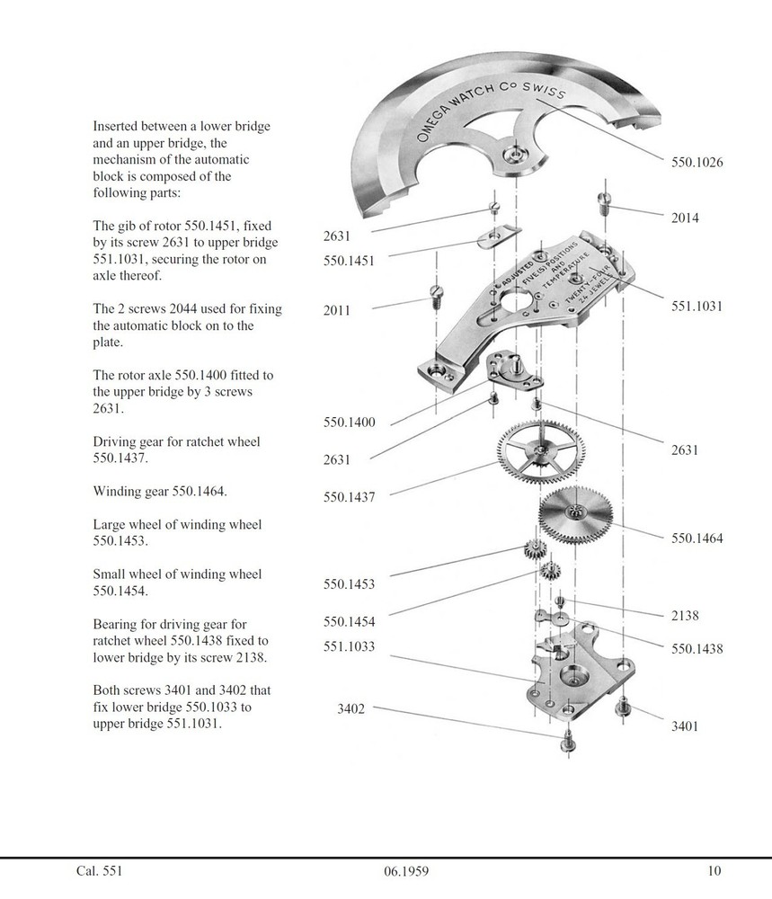 Omega Parts, Technical and Service Guides (504 docs for hundreds models & cal.)