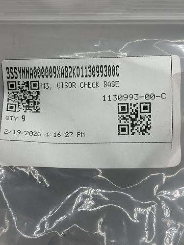 2017-2020 Tesla Model 3 Sun Visor Hook 1130993-00-C