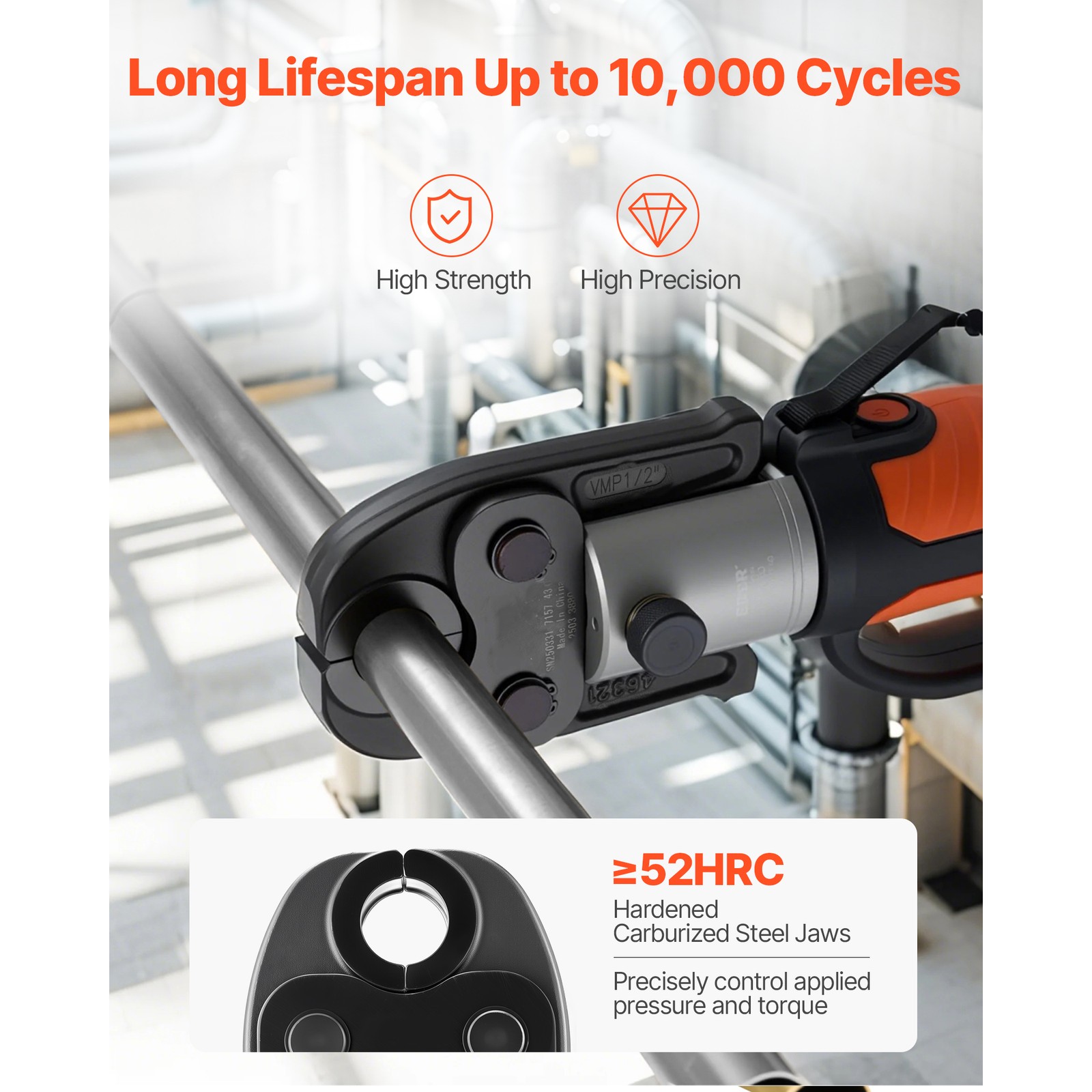 7 PCS MegaPress Pressing Kit 1/2" to 2" for Standard Press Tools with Case