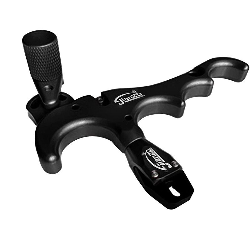 Compound Bow Release Aids Rotate 360° Thumb Trigger 4 Finger Release + D Loop