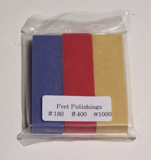 Amazing Guitar Fret Polishing Erasers Full Set 180 / 400 / 1000 Made In Japan