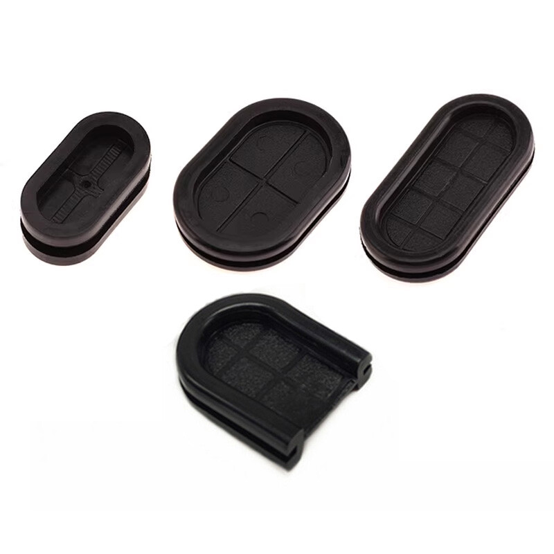 Synthetic Rubber Oval Shape Closed Grommets Double-Sided Cable Bung Various size