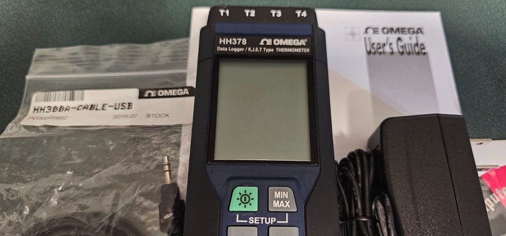 Omega HH378 Data Logger/ K, J, E, T Typer Thermometer