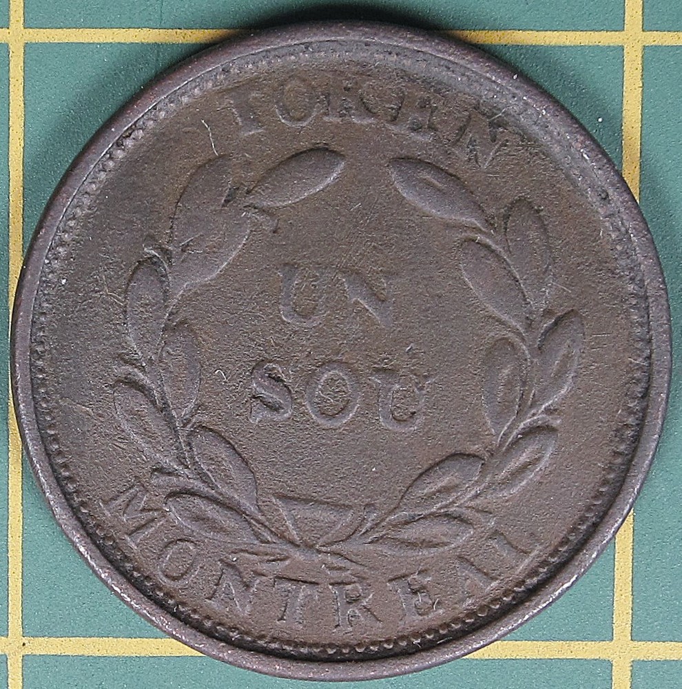 Lower Canada Un Sou token LC-21