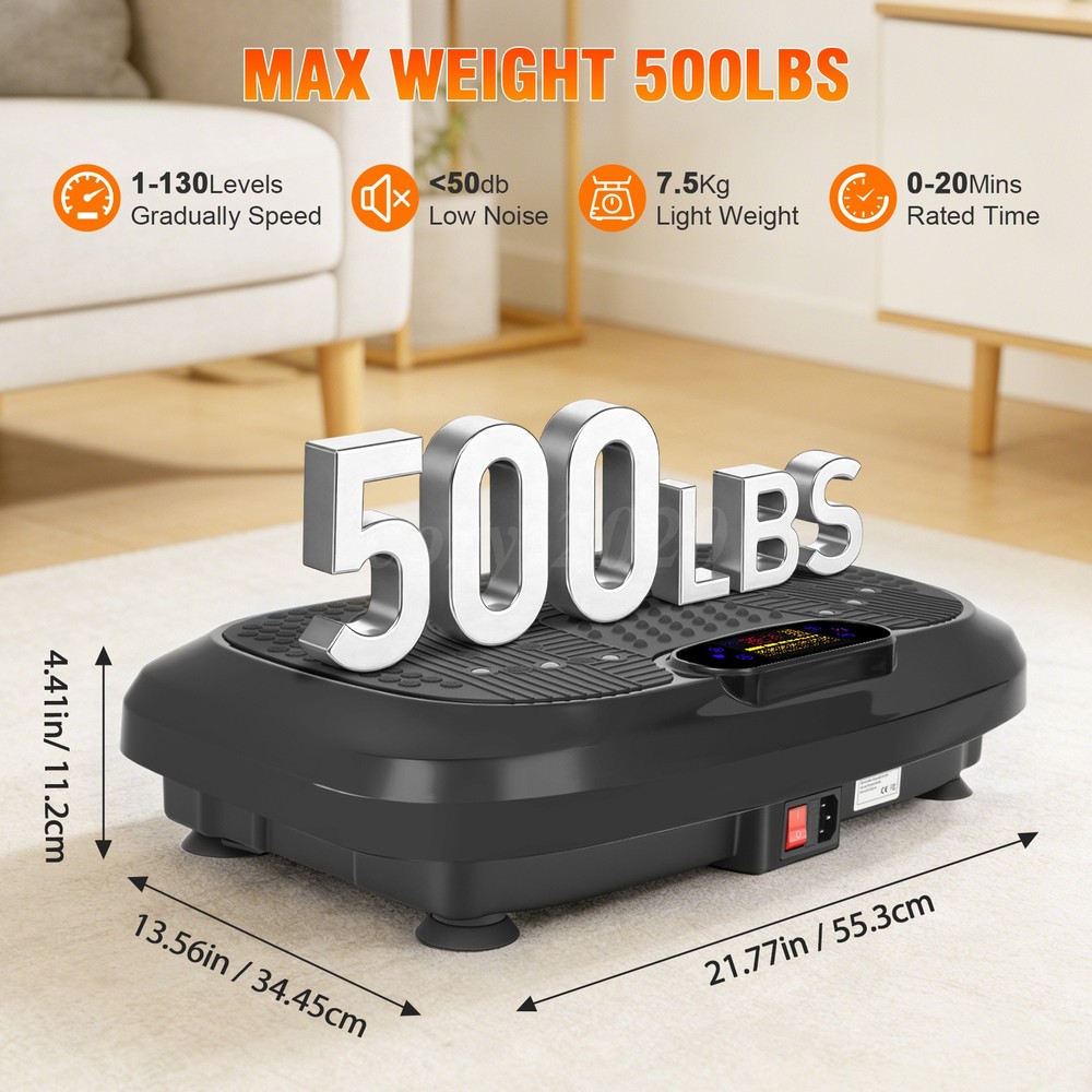 Vibration Plate Exercise Machine for Weight Loss & Lymphatic Drainage Bluetooth