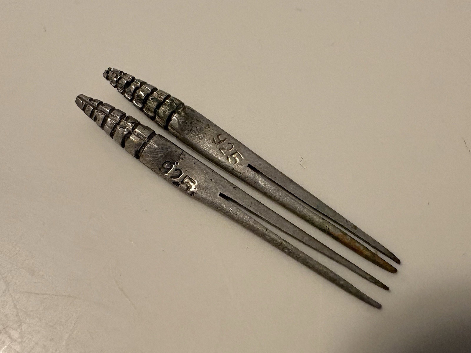 Sterling Silver (.925) Serving Forks Set of Antique US Flatware Dining Utensils