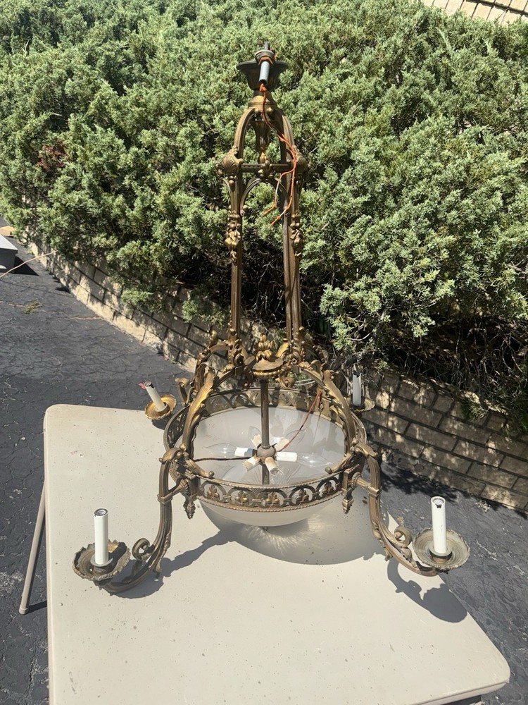 Antique Brass Chandelier