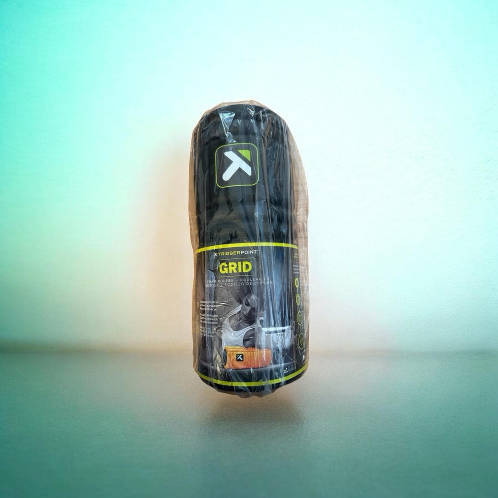 TriggerPoint Grid Foam Roller Deep Tissue Muscle Massage Black Lime Green