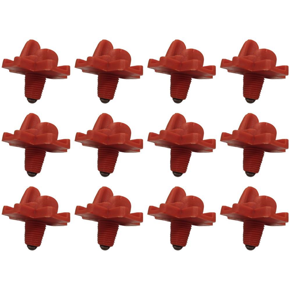 12 Pack - Horizontal Side Mount Automatic Poultry Nipples