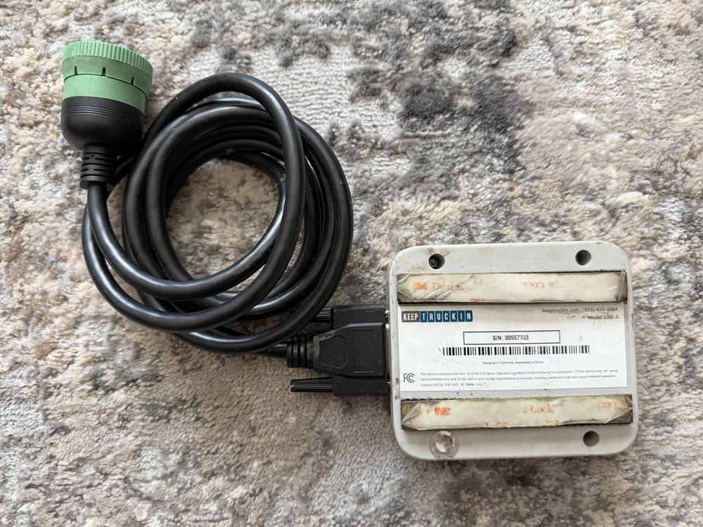 KeepTruckin KTELD LBB-3 ELD Device w/ Cable Untested As-Is