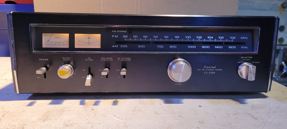 Sansui TU-5500 Stereo Tuner - WORKS!