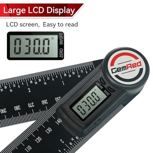 Digital Protractor Digital Angle Finder Ruler Black