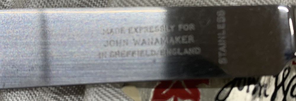 Vintage Sheffield Knife 6 Made for John Wanamaker Bakelite