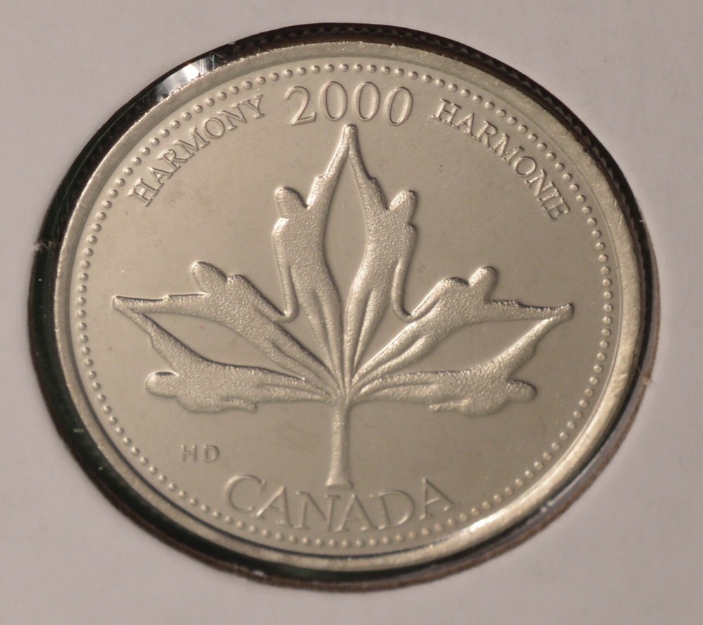 2000 MILLENNIUM Series 25 Cents - JUNE - Harmony - Uncirculated 🇨🇦🇨🇦