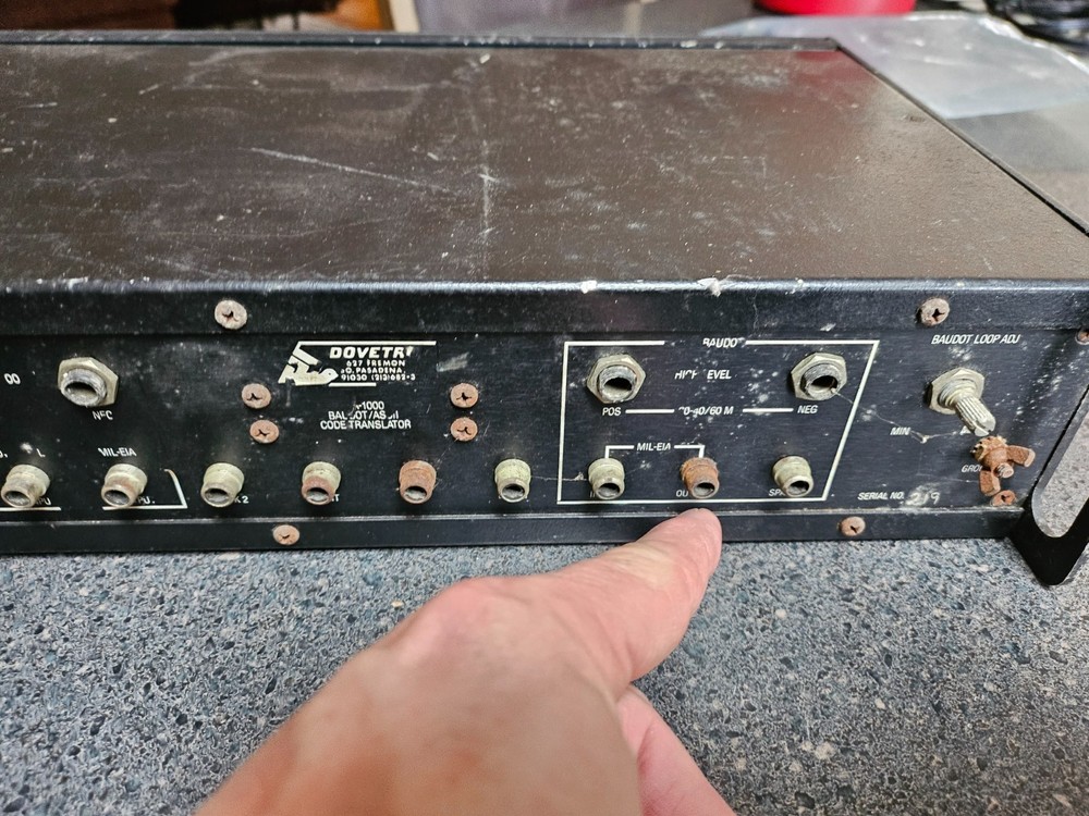 Dovetron Baudot - ASCII Code Translator RTTY Terminal Unit - Untested