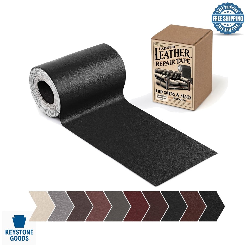 Self-Adhesive Leather Repair Patch Kit - Waterproof, Easy Fix for Sofas, Car ...