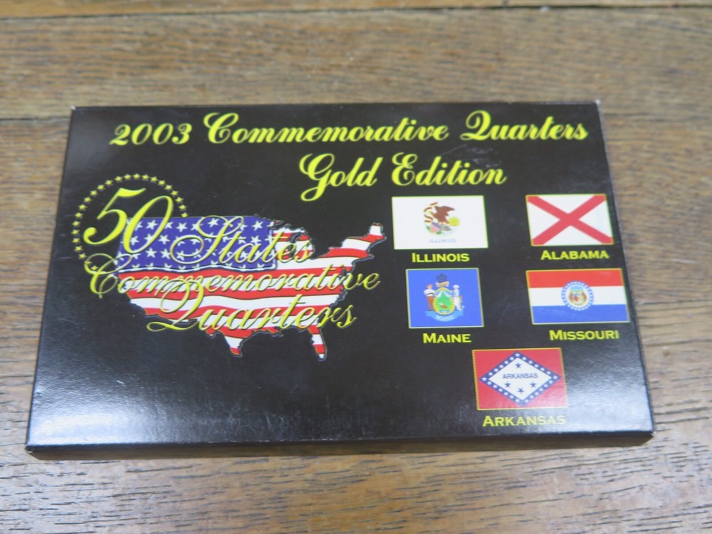2003 Commemorative Quarters Set Gold Edition COIN SET
