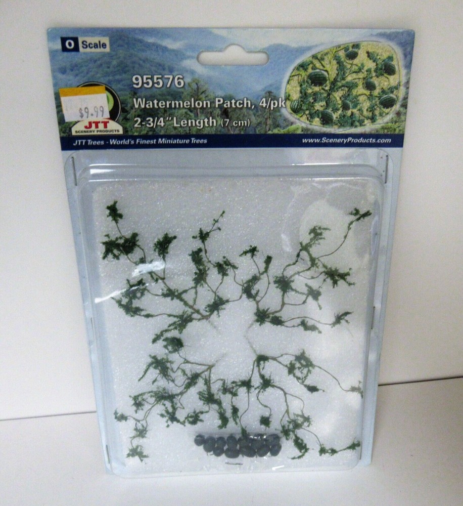 JTT O Scale Watermelon Patch, 4/pk 2-34" Length #95576 NIP