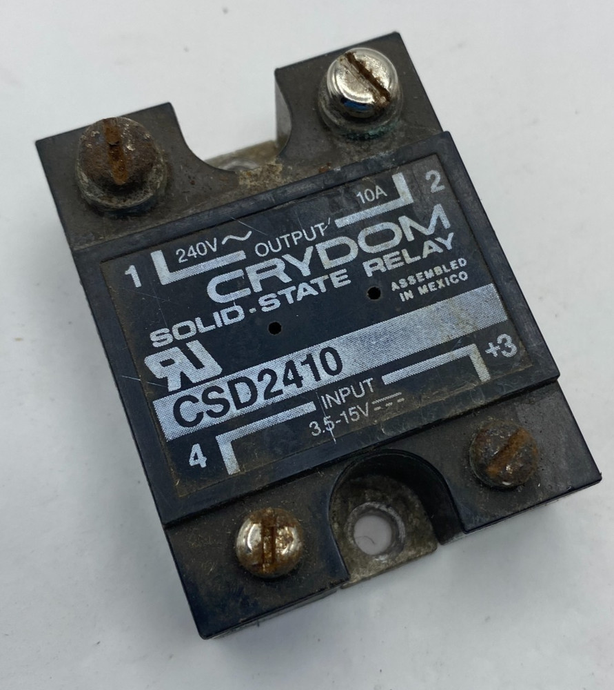 CRYDOM CSD2410 OUTPUT 240V-10A INPUT 3.5-15V SOLID STATE RELAY