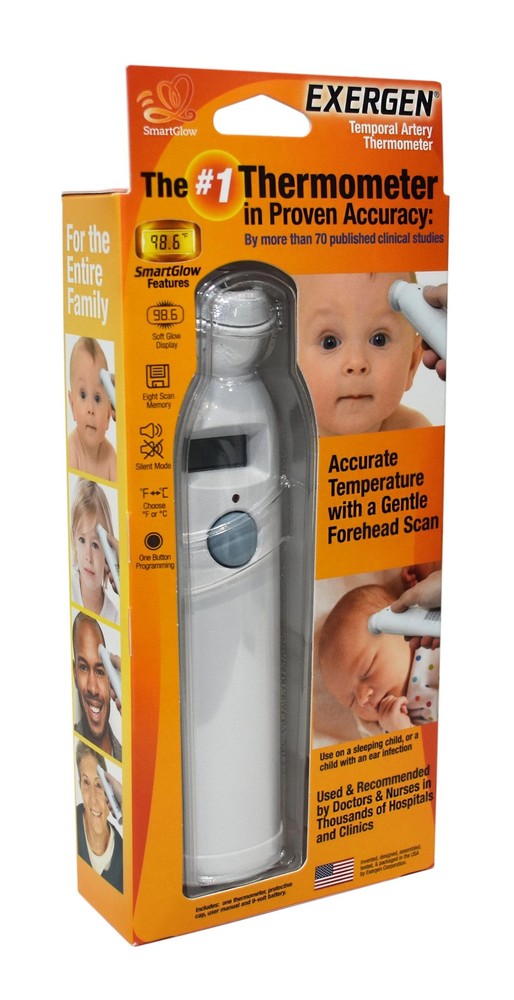 Exergen Temporal Scanner Thermometer with Smart Glow Features
