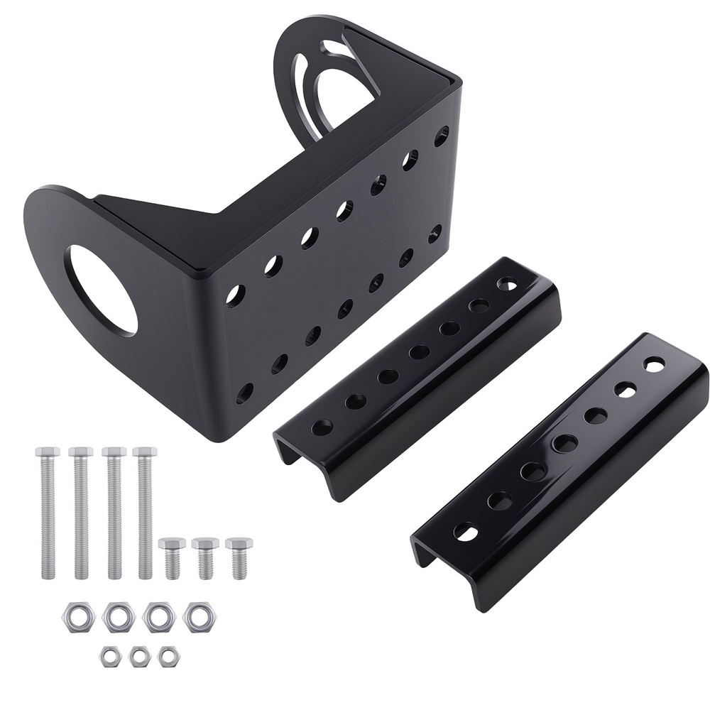 RV Trailer Jack Mounting Bracket Kit for A-Frame 3-Bolt Pattern Steel