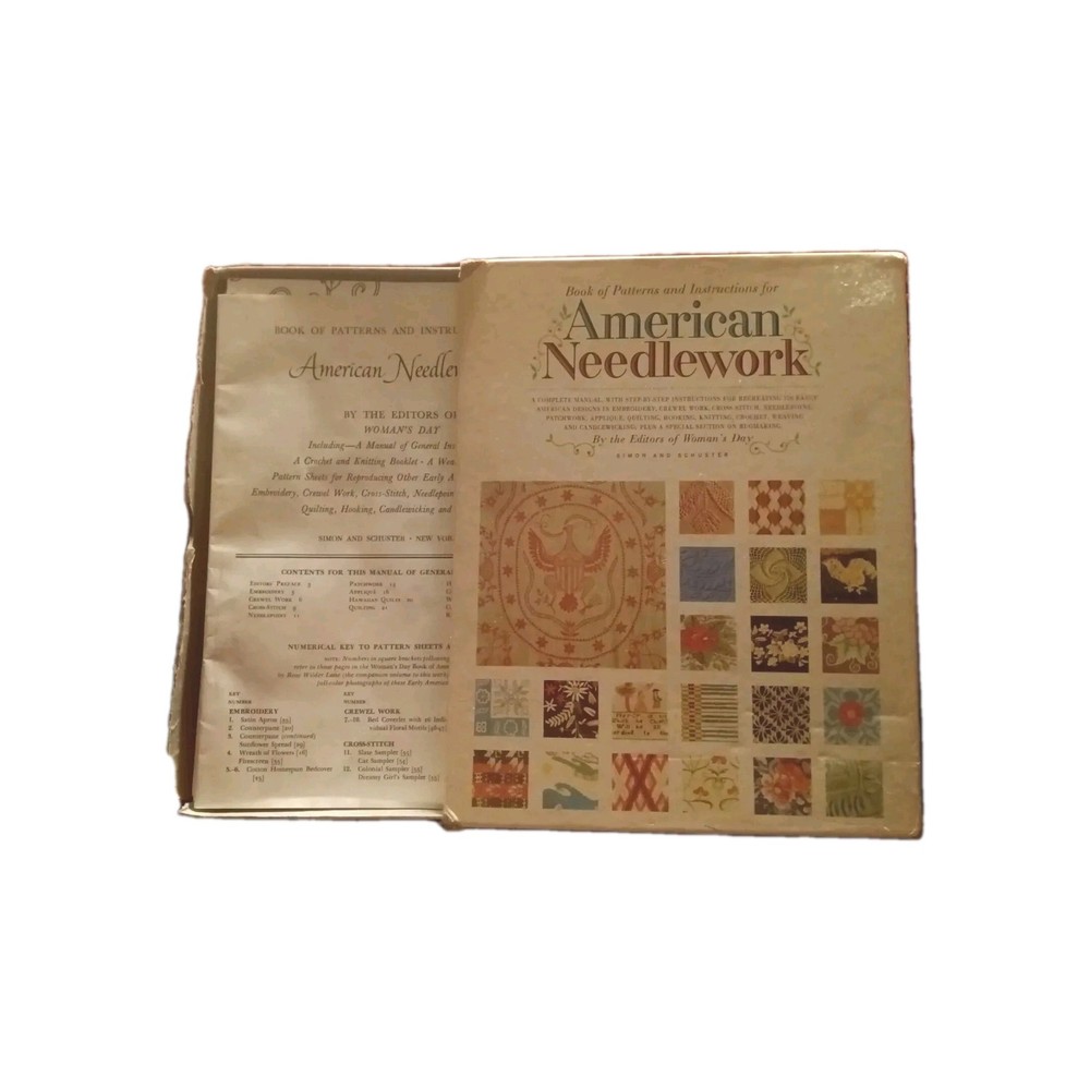 American Needlework Patterns Womens Day 1963 Box of 20 Patterns & Instructions