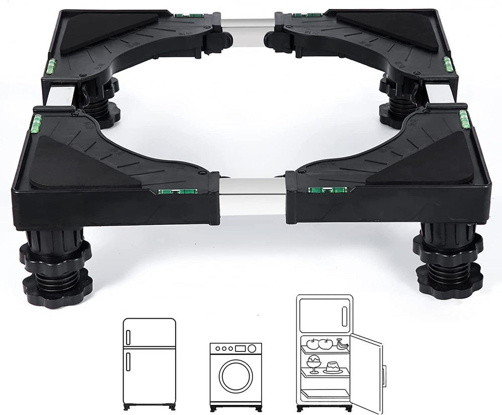 Mini Fridge Stand Universal Raised Base Adjustable Refrigerator Stands with 4 St