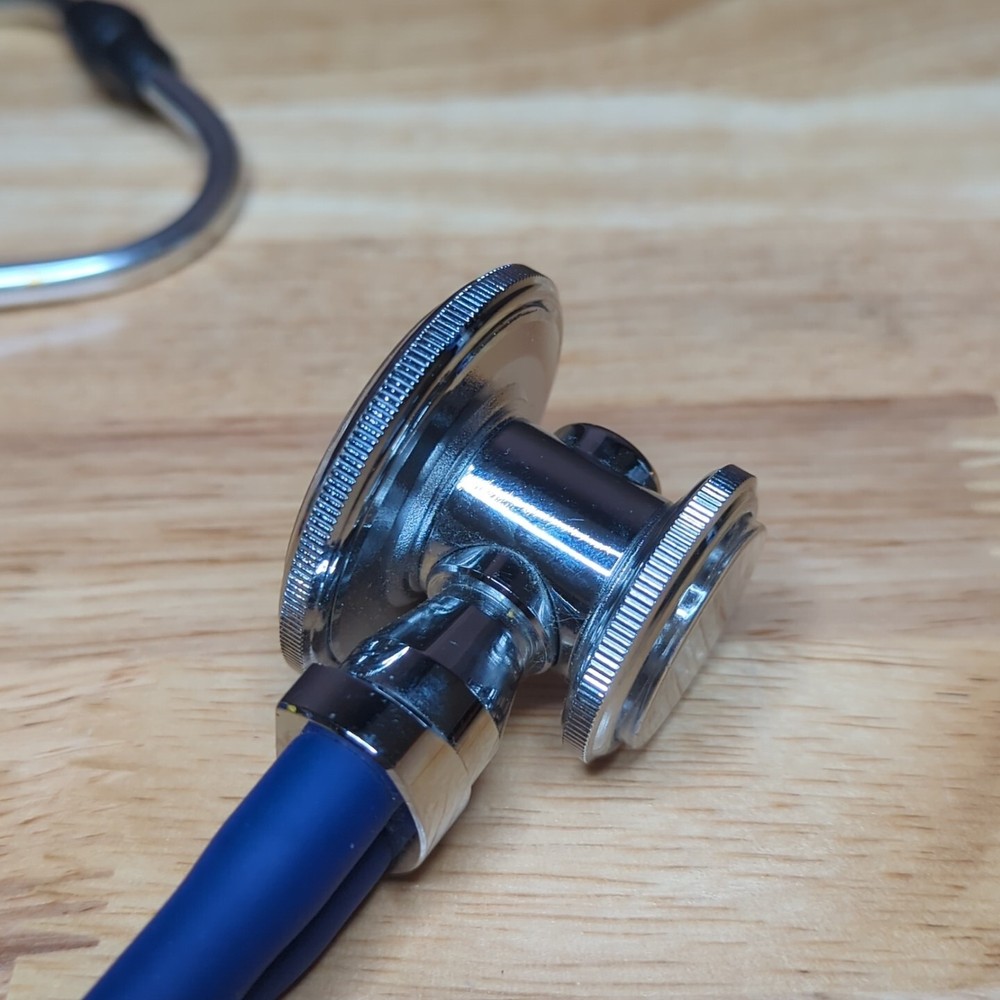 Stethoscope Blue tubes on chrome