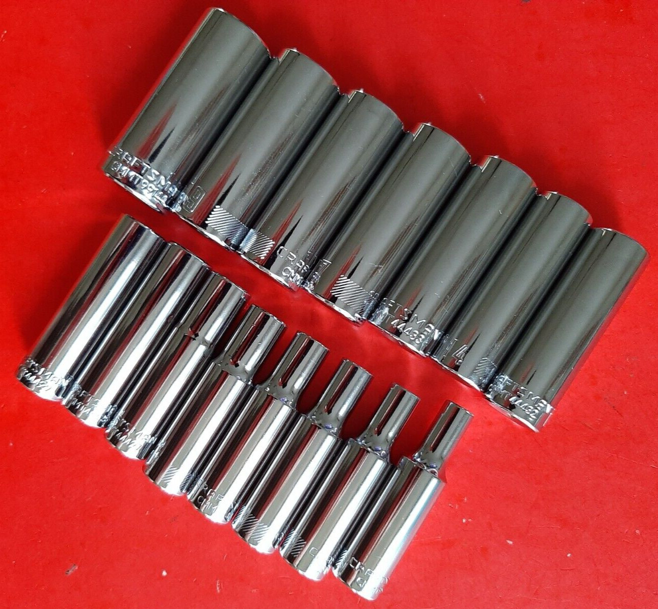 NEW Craftsman Tools 15 Piece Deep 3/8" METRIC MM 6 Point Socket Set 6-19mm +21mm