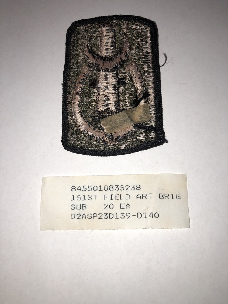 151st Field Artillery Brigade Subdued U.S. Army Shoulder Patch Insignia
