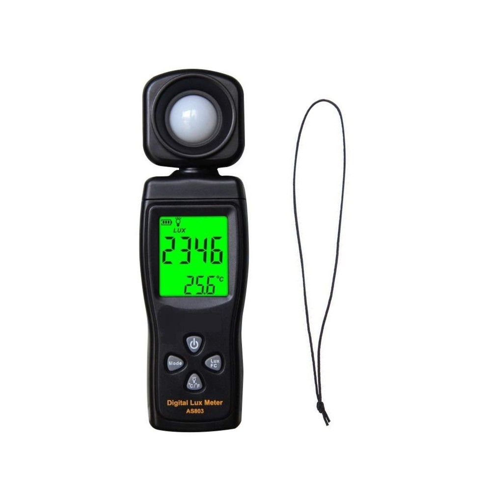 LED Backlight Digital Illuminance Meter 200,000 Lux High-Precision Measurement