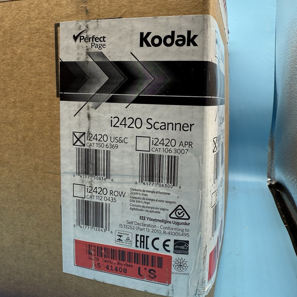Kodak i2420 Sheetfed Scanner US&C 600 DPI Optical