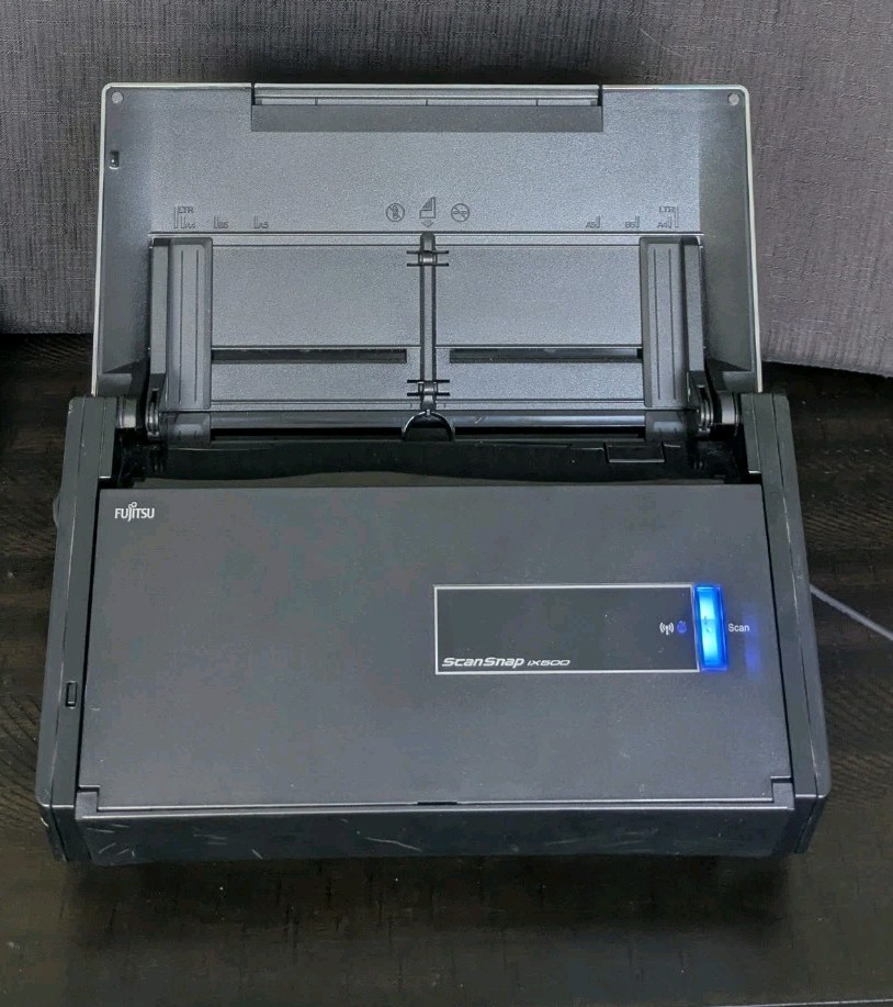 Fujitsu ScanSnap iX500 Document Scanner Wireless Tested Low Count w/ Power & USB