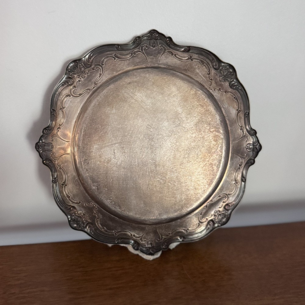 Gorham Chantilly Silver Plated Dish VINTAGE PATINA READ