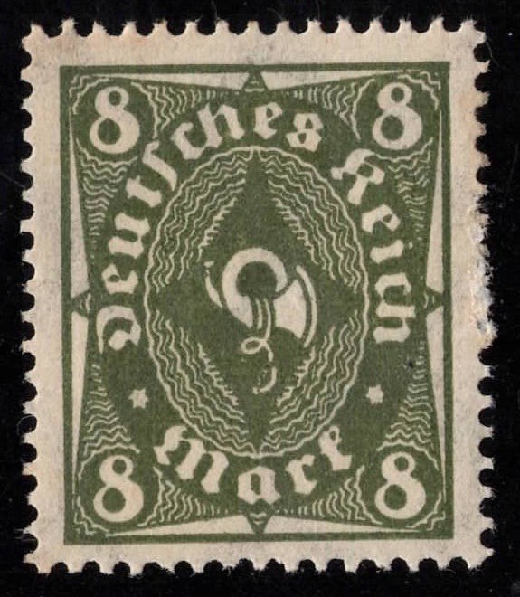 1922–1923 German Deutsches Reich Posthorns lot Michel 224-232 Scott 185-193 Mint