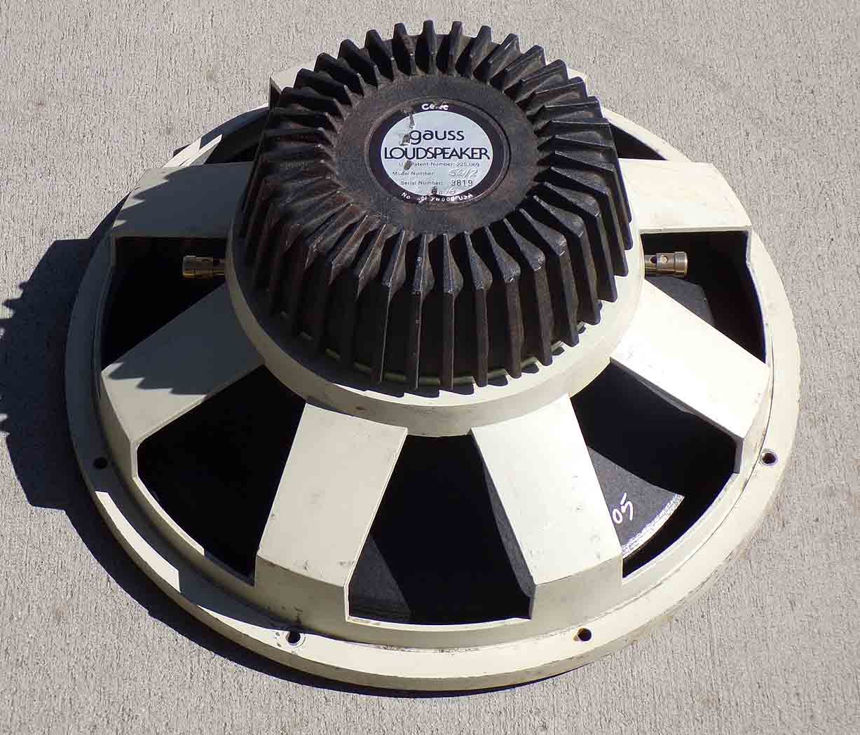 15" Gauss speaker woofer subwoofer driver Cetec 1,600W peak. NEW 4581 PARTS!