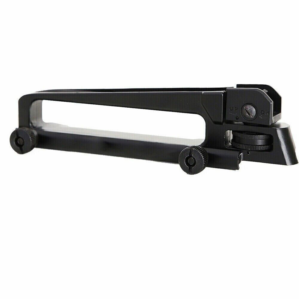 Metal Tactical Rear Sight Carry Handle Mount Removable Adjust Low Profile Mount