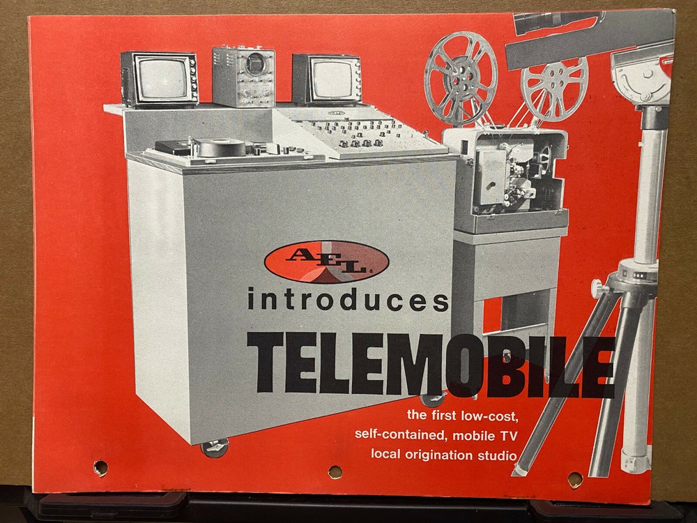 AEL Brochure ~ Telemobile Portable TV Studio American Electronics Laboratories