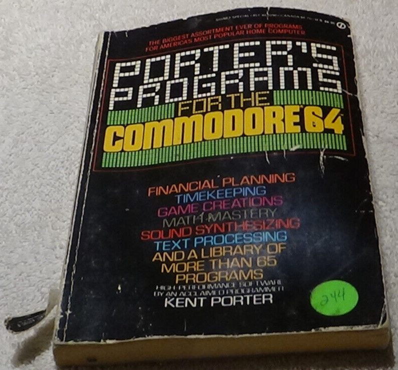 Porter's Programs for the commodoe 64 By Kent Porter