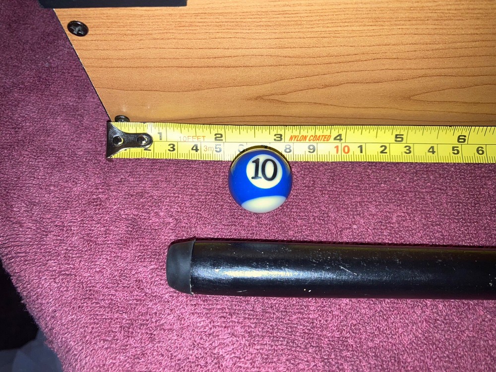 20IN Mini Pool Table Set, Tabletop Portable Billiards Game W/Small Billiards Cue