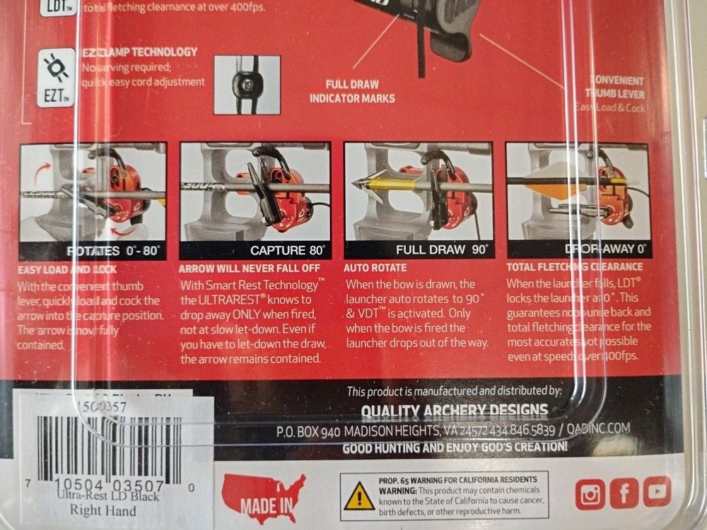 UltraRest LD Black RH