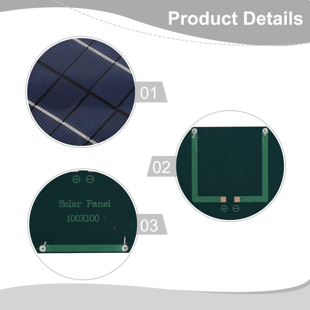 Outdoor Solar Panel 3W Solar Panel High Efficiency Low Light Performance