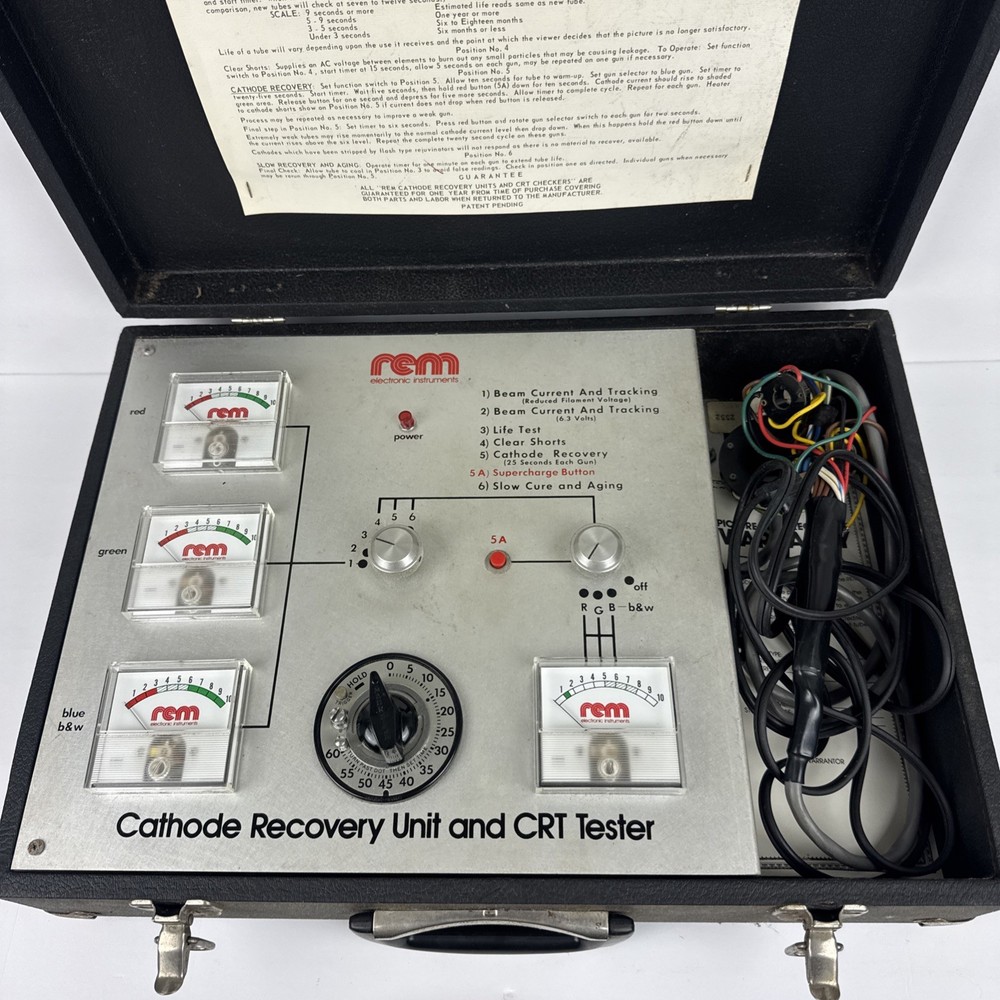 Vintage REM Cathode Recovery Unit & CRT Tester