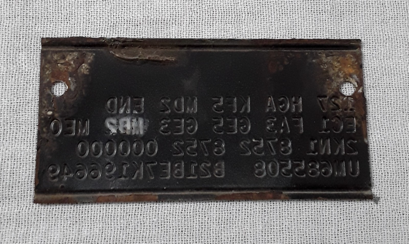 VINTAGE DODGE MOPAR FENDER TAG RARE