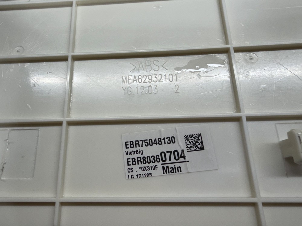 LG Washer Main Control Board P#EBR80360704