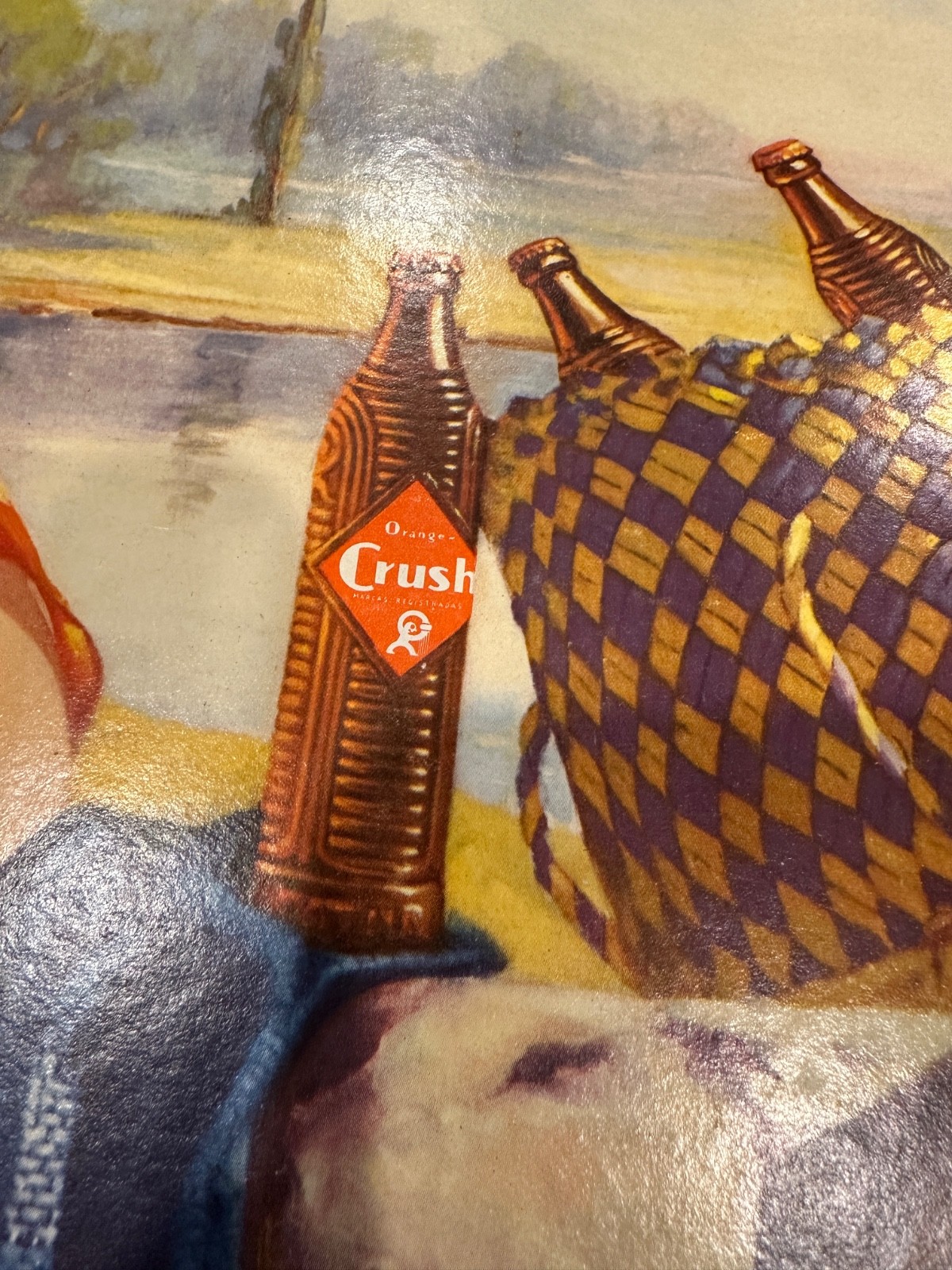 1940s Orange Crush advertising sign from Mexico