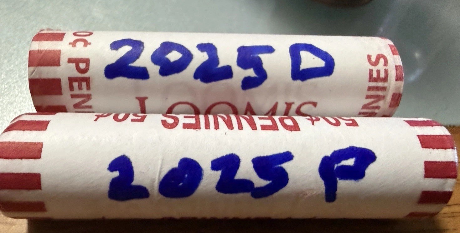 2025 P&D Lincoln Shield Cent Uncirculated US Mint 2 Coin Set! !!!!