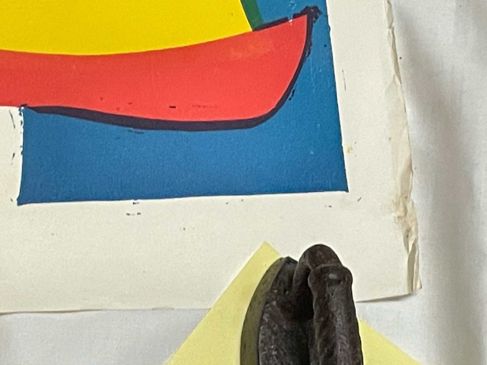 28" x 42" Original Vtg Fisher Bros Circus Poster Clown With Glasses Arkansas #3