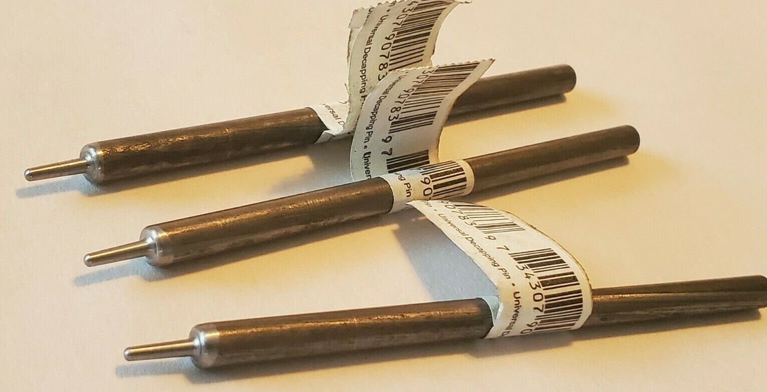 Lee 90783 3-Pack of Decapping Pins for Universal Decapping Die #90292 SHIPS FAST